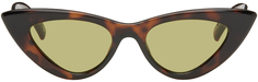 Солнцезащитные очки Hypnosis черепахового цвета Le Specs