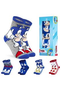 Носки, упаковка из 5 шт. Sonic the Hedgehog, мультиколор