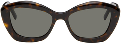 Коричневые солнцезащитные очки SL 68 Saint Laurent