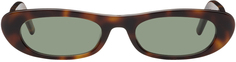 Солнцезащитные очки черепахового оттенка SL 557 Saint Laurent