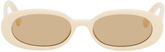 Кремового цвета солнцезащитные очки Outta Love Le Specs