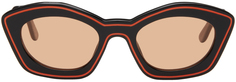 Черно-оранжевые солнцезащитные очки RETROSUPERFUTURE Edition Kea Island Marni
