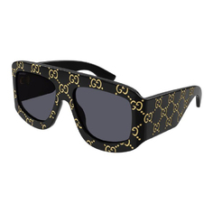Солнцезащитные очки Gucci, черный/желтый