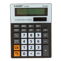 Калькулятор настольный, 12 - разрядный, 302, двойное питание NO Brand