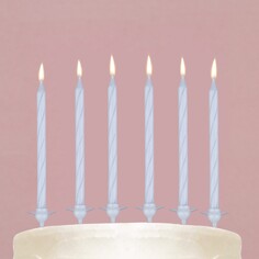 Свечи в торт, белые, 24 шт., 7,2 х 17,3 см Страна Карнавалия