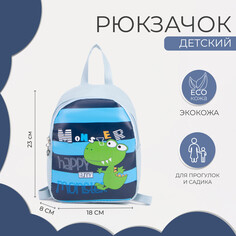 Рюкзак детский на молнии, цвет голубой NO Brand