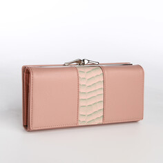 Кошелек женский на магните, цвет розовый NO Brand