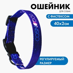 Ошейник cosmo dog, застежка - фастекс, 2 см 25-40 см Пушистое счастье