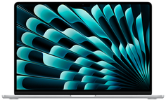 Ноутбук Apple MacBook Air 15" (M3, 8C CPU/10C GPU, 2024), 16 ГБ, 512 ГБ SSD, серебристый