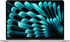 Ноутбук Apple MacBook Air 13" (M3, 8C CPU/8C GPU, 2024), 8 ГБ, 256 ГБ SSD, серебристый