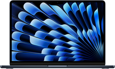 Ноутбук Apple MacBook Air 13" (M3, 8C CPU/10C GPU, 2024), 8 ГБ, 512 ГБ SSD, «полуночный черный»