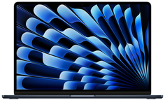 Ноутбук Apple MacBook Air 15" (M3, 8C CPU/10C GPU, 2024), 8 ГБ, 512 ГБ SSD, «полуночный черный»