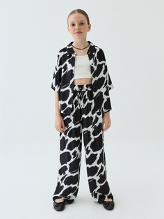 Широкие брюки с принтом для девочек Sela