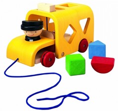 Деревянные игрушки Деревянная игрушка Plan Toys Сортер Автобус