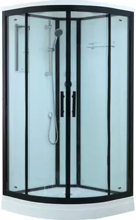 Душевая кабина 100x100x220 см Timo Standart T-6601 B прозрачное