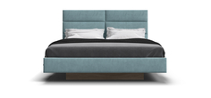 Кровать BOSS LOFT 180*200 Сонома, MONOLIT аква NEW