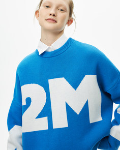 Джемпер 2М синего цвета 2Mood