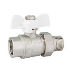 Кран для воды, 1", с американкой, ручка-бабочка, Standard, ProFactor