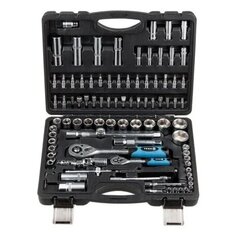 Набор слесарных инструментов Трек, TR15094/TR13094, 1/2", 1/4", 6-гранные, сталь, кейс, 94 предмета Trek