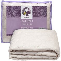 Одеяло 1.5-спальное, 140х205 см, Бамбук, 150 г/м2, облегченное, чехол микрофибра, кант, Selena