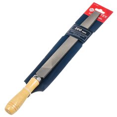 Напильник плоский, 200 мм, №2, деревянная ручка, Bartex, 12019