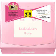 Маска для лица Lululun увлажнение и баланс кожи pink 36 шт