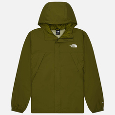 Мужская куртка ветровка The North Face Antora, цвет оливковый