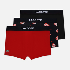 Комплект мужских трусов Lacoste 3-Pack Trunk Valentines Day, цвет комбинированный, размер XL