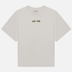 Женская футболка Lacoste Oversized Ball Print, цвет белый, размер M