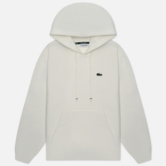 Женская толстовка Lacoste Relaxed Fit Double Face Pique Hoodie, цвет белый, размер M
