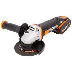 Шлифмашины отрезные аккумуляторные шлифмашина угловая WORX WX803 20В Li-Ion 125мм 2АКБ аккумуляторная