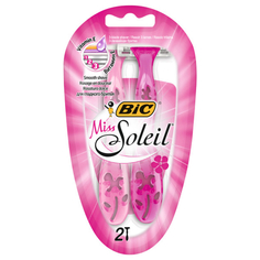 Станки для бритья одноразовые станок для бритья BIC Miss Soleil 2шт одноразовый женский