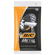 Станки для бритья одноразовые станок для бритья BIC Metal 10шт с защитным металлическим покрытием одноразовый