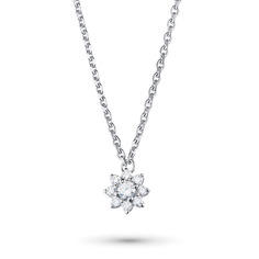 Колье из серебра э0612кл04190400_white ЭПЛ Даймонд