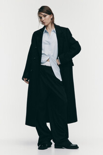 пальто женское Пальто длинное двубортное из шерстяной ткани Befree