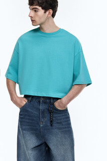 футболка мужская Футболка boxy fit хлопковая однотонная Befree
