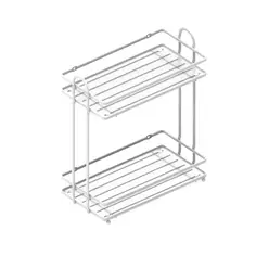 Полка для ванной двухъярусная Swensa Termo 29.1 см цвет белый