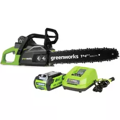 Пила аккумуляторная Greenworks 2005707UA 40 В 35 см АКБ и ЗУ в комплекте