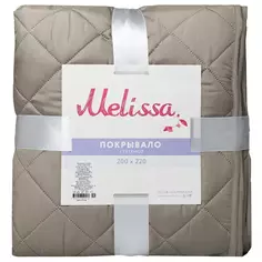 Покрывало Melissa 200x220 см микрофибра стеганая цвет графитово-серый