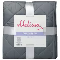 Покрывало Melissa 200x220 см микрофибра стеганая цвет графитовый/серо-зеленый