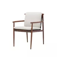 Кресло садовое Naterial Retro 60x66x82.5 см алюминий цвет бежево-коричневый 2 шт.