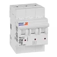 Автоматический выключатель КЭАЗ Opti Din BM63 3P C50 А 4.5 кА