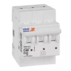 Автоматический выключатель КЭАЗ Opti Din BM63 3P C40 А 4.5 кА