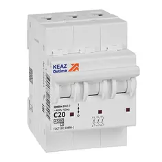Автоматический выключатель КЭАЗ Opti Din BM63 3P C20 А 4.5 кА