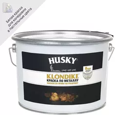 Краска по металлу Husky Klondike цвет белый база A 9 л