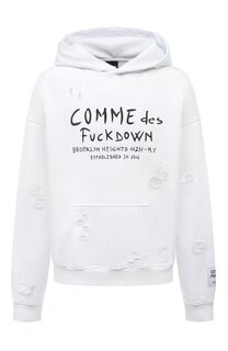 Хлопковое худи Comme des Fuckdown