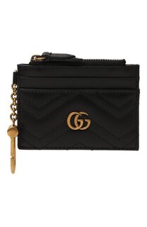Кожаный футляр для кредитных карт GG Marmont 2.0 Gucci