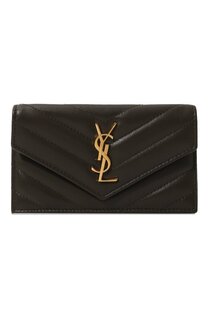 Кожаный футляр для кредитных карт Saint Laurent