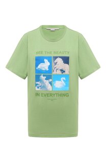 Хлопковая футболка Stella McCartney