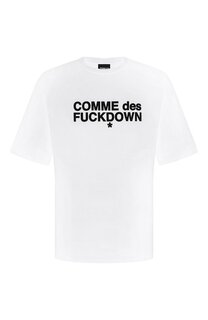 Хлопковая футболка Comme des Fuckdown